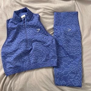 Gymshark blue Adapt animal set size medium